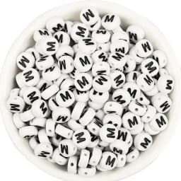 100Pcs/Lot A-Z Alphabet Beads Flat Round Letter Acrylic Beads Loose Spacer Beads For DIY Crafts Ornament Making Clothing Accesso