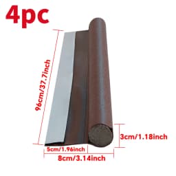 Adjustable Door Bottom Seal Strip Weatherstrip Under Door Draft Stopper Anti-Cold One Side Gap Blocker Foam Weather Strip Adjust