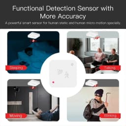 Tuya Zigbee WiFi Human Presence Sensor MmWave Radar Detector With Luminance Sensor For Smart Home Smart Life replace PIR Sensor
