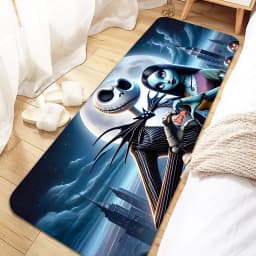 Jack Skellington Door Mat Entrance Non-slip Doormat Washable Kitchen Carpet Living Room Hallway Rugs Bathroom Bath Door Mats