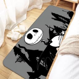 Jack Skellington Door Mat Entrance Non-slip Doormat Washable Kitchen Carpet Living Room Hallway Rugs Bathroom Bath Door Mats