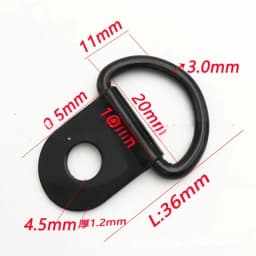 10Pcs D Rings Tie Down Anchors Ring Pull Hook Stainless Steel Lashing Ring Load Fit for Car Boat Cargo Trailer Vehicles RV Van