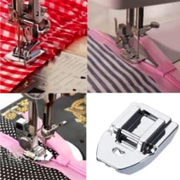 Silver Grey Invisible Zipper Foot - Easy Attachment, High Precision, Compatible with Singer, Brother, Janome, Babylock