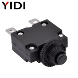 5pcs MR1 Circuit Breaker 3A 4A 5A 6A 8A 10A 15A 20A Thermal Current Overload Protector Push Button Switch with Waterproof Cap