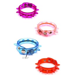 Multi-Color LED Light Up Spiky Bracelet for Boys Girls and Adults Glow Party Wristband for Festivals and Weddings