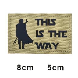 This is how WAY full helmet embroidered armband badge military stripes fastener hook and loop patch