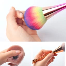 1pc Soft Slender-Waist Nail Dust Brush Dust Clean Nail Art Cleaner Remover Powder Brush Make Up Colorful Mnicure Pen Tools