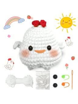 Animal Family Crochet Kit for BeginnersCrochet Starter Kits,DIY Crochet Kit For Beginners,Crocheting Knitting Kit Step-by-Step
