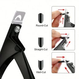 1pc Professional Nail Capsule Cutter U-Shaped False Acrylic Nail Tips Cutter Stainless-Steel Cut Trimmer Manicure Scissors