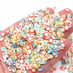 Christmas Polymer Clay Slices Sprinkles Snowflake Penguin Halloween Hot Clay DIY Supplies Nails Art Slime Phone For Gift Toys