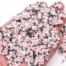 Christmas Polymer Clay Slices Sprinkles Snowflake Penguin Halloween Hot Clay DIY Supplies Nails Art Slime Phone For Gift Toys