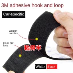 3M 9448A Black Double-Sided Self Adhesive 3m 16-100mm Strong Non-Trace High Temperature Resistant Hook and Loop Fastener Tape