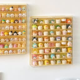 Storage Box 8 Layers Large Space Display Cabinet Hanging Wall Mounted Acrylic Transparent Lid Dolls Showing Box