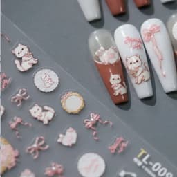 1pcs 5D Kawaii Jelly Strawberry Nail Art Stickers Fashion Cartoon Fruit Nail Transfer Slider Decals DIY Decorations Accessories