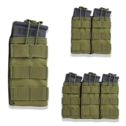 Open Top Single/Double/Triple Magazine Pouch Tactical Airsoft Nylon Pouch Shooting Hunting Accessories