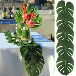 Artificial Tropical Palm Leaves Jungle Party Decoration Safari Animal S Summer Hawaiian Wedding Birthday Party Home Table Decor