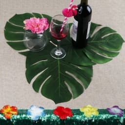 Artificial Tropical Palm Leaves Jungle Party Decoration Safari Animal S Summer Hawaiian Wedding Birthday Party Home Table Decor