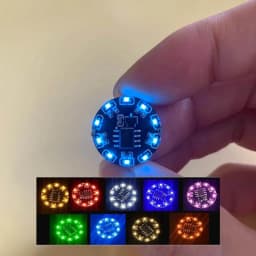 1x 16Modes LED Magnetic Light Switch Control Flow Lights Wireless Lamp Toys Robot Model Magnetic Induction Switch w Battery