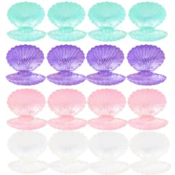 5/10pcs Colorful Shell Candy Boxes Mermaid Birthday Party Biscuit Gift Packaging Jewelry Storage Box Baby Shower Wedding Decor