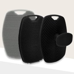 Exfoliating Silicone Brush Cleanser No Slip Handle Body Scrubber Cleans and Massages Skin Bathroom Accessories Bath Brush