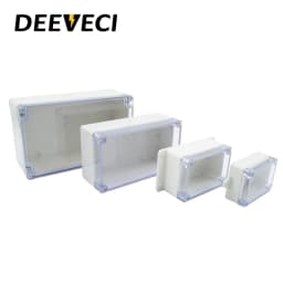 Transparent Waterproof Outdoor Enclosure Plastic Box Electronic Project Case Instrument Electrical Box Junction Box Housing