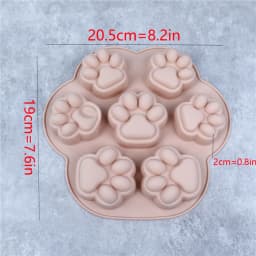 Paw Print Silicone Mold Dog Cat Animal Paw Mould For Candy Fondant Chocolate Jelly Pudding Soap Ice Cube Tray Dog Cat Treats