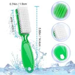 4/6/12 Pcs Color Nail Brush Cleaning Brush Plastic Handle Grip Multifunctional Brush Clean Scrubbing Pedicure For Toes Manicure