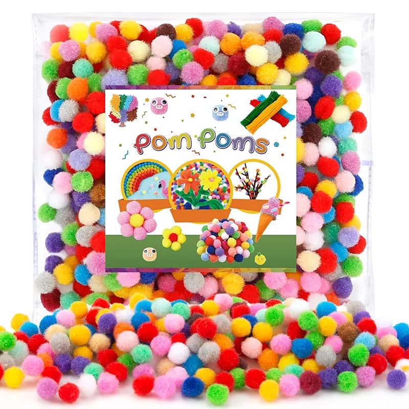 30-300Pcs Soft Pom Poms Fluffy Balls Pompon Mixed 40Colors Pompom Fur Ball for Kids DIY Craft Wedding Decor 8/10/15/20/25/30mm