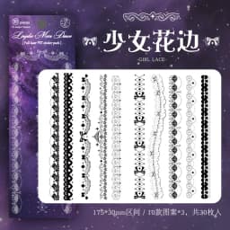 30pcs/lot Kawaii Scrapbook Sticker Night Fantasy Series Scrapbooking Supplies Planner Decorative Stationery Sticker
