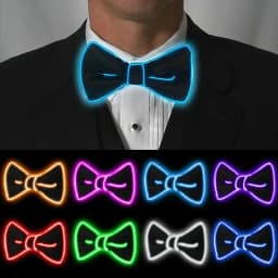 NEW Party Supplies Suspenders with Bow Tie LED Lights Woman Hangers for Men Wedding Party Accessories Glow-in-the-dark SD01
