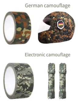 5M/10M Multi-functional Camo Tape Self-adhesive Camouflage Hunting Paintball Airsoft Rifle Waterproof Non-Slip Stealth Tape