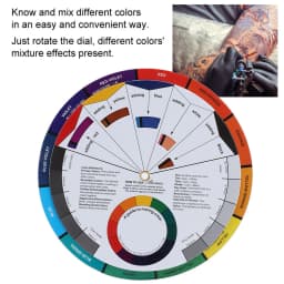 Pigment Color Wheel Tattoo Ink Color Wheel Chart Tattoo Pigment Mix Color for Permanent Eyebrow Lip Tattoo Mix Color
