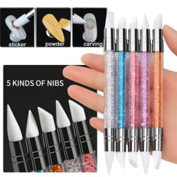 5/10pcs Pink/Black Nail Art Liner/Painting Brushes Ultra-thin Line Drawing Tool 4/8/12/20/25mm Professional Nail Liners Pen Tool