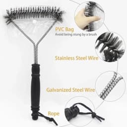 Barbecue Brush Cleaning Tool Stainless Steel Non Stick Cleaning Brush Barbecue Accessories Stainless Steel Wire Barbecue Brush