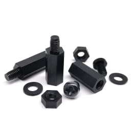 1 Box Plastic Nylon Hex Hexagon Spacer Column Standoff Screw Nut Washer Kit Set for PCB Motherboard M2 M2.5 M3 M4 Black White
