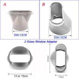 Newest Portable Window Kit Slide Plate Adjustable Adaptor Wind Shield Exhaust Hose Tube Connector Air Conditioner Accessories