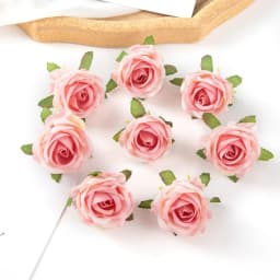 100 Pieces Of Artificial Flower DIY Candy Box Home Decoration Valentine Wreath Wedding Party Garden Rose Arch Wreath Silk Fake