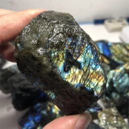 20-200g Natural Stone Labradorite Mineral Reiki Healing Moon stone specimen collection fish tank landscape Crystal raw stone