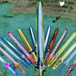 24Pcs Mixed Birthday Party Balloon Decoration Inflatable Sword Celebrate Refueling Stick Balloon Cheering Rave Festival Balloons