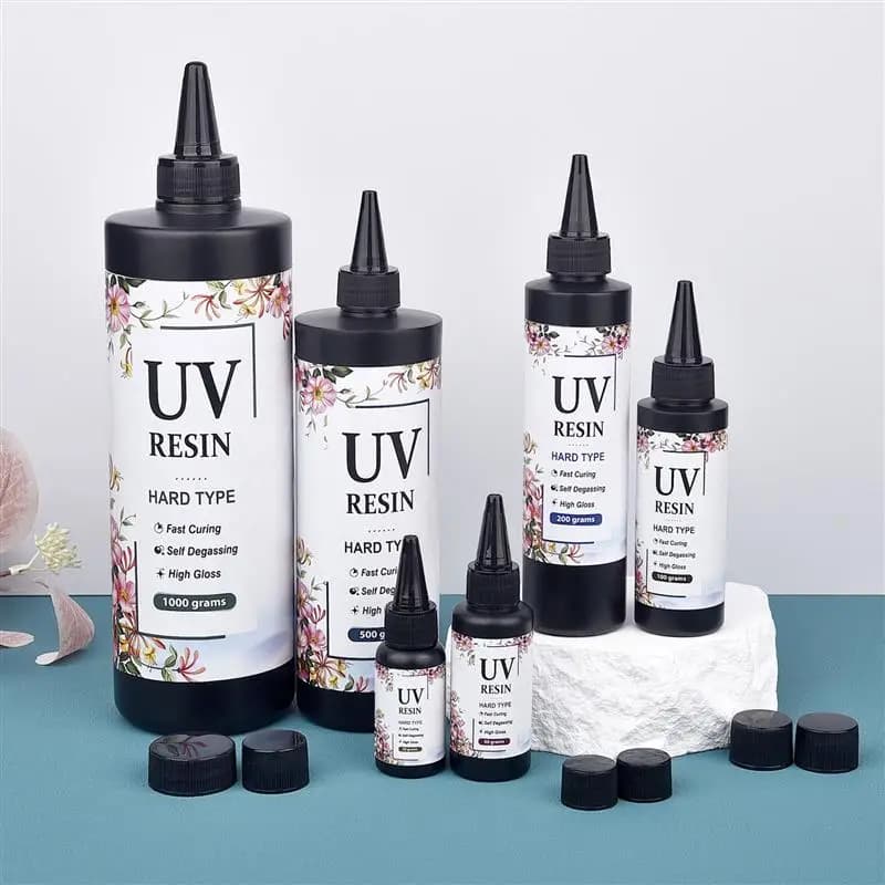 UV Resin Glue Quick-Drying Clear Hard Epoxy Resin Glue For Jewelry Making Bonding Glass, Metal, Wood DIY Craft Decor