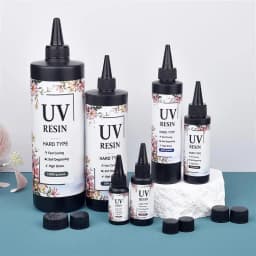 UV Resin Glue Quick-Drying Clear Hard Epoxy Resin Glue For Jewelry Making Bonding Glass, Metal, Wood DIY Craft Decor