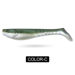 Spinpoler 5" Soft Swimbait Minnow Shad Fishing Lure Paddle Tail Silicon Artificial Jigging Wobbler Jerkbaits Pike Bass 2pcs/Pack