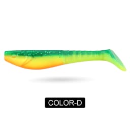 Spinpoler 5" Soft Swimbait Minnow Shad Fishing Lure Paddle Tail Silicon Artificial Jigging Wobbler Jerkbaits Pike Bass 2pcs/Pack