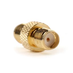 1 Piece RF Coaxial Adapter SMA Female to SMA Female Coax Connector Straight Gold Plated With Pattern