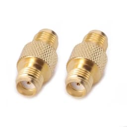 1 Piece RF Coaxial Adapter SMA Female to SMA Female Coax Connector Straight Gold Plated With Pattern