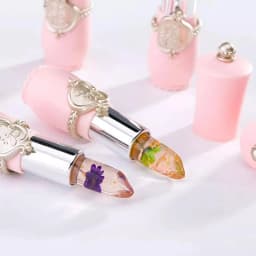 Peach Color Lip Balm Crystal Temperature Change Lipstick Girl Moisturizing LongLasting Lip Gloss Makeup Lip Care Repair Cosmetic