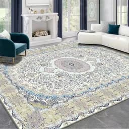 VIKAMA Boho Luxury Carpet Crystal Velvet Bedroom Living Room Mat Home Decor Vintage Exotic Modern Minimalist Large Area Carpet
