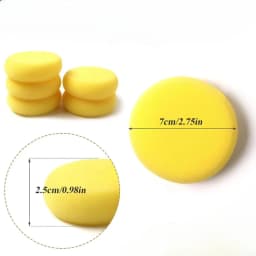 12Pcs Painting Pottery Clay Sponge, Circular Synthetic Artist Sponges, Watercolor Sponge for Painting, Handicrafts, Ceramics