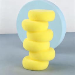 12Pcs Painting Pottery Clay Sponge, Circular Synthetic Artist Sponges, Watercolor Sponge for Painting, Handicrafts, Ceramics