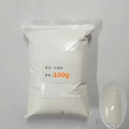 100g/Bag Solid Acrylic Powder White Clear Pink Powder Acrylic Nude Nail Powder Dipping Powder Pigment for Nail Carving Extension